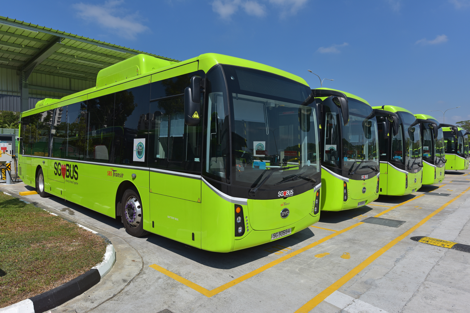 SBS Transit EV bus fleet